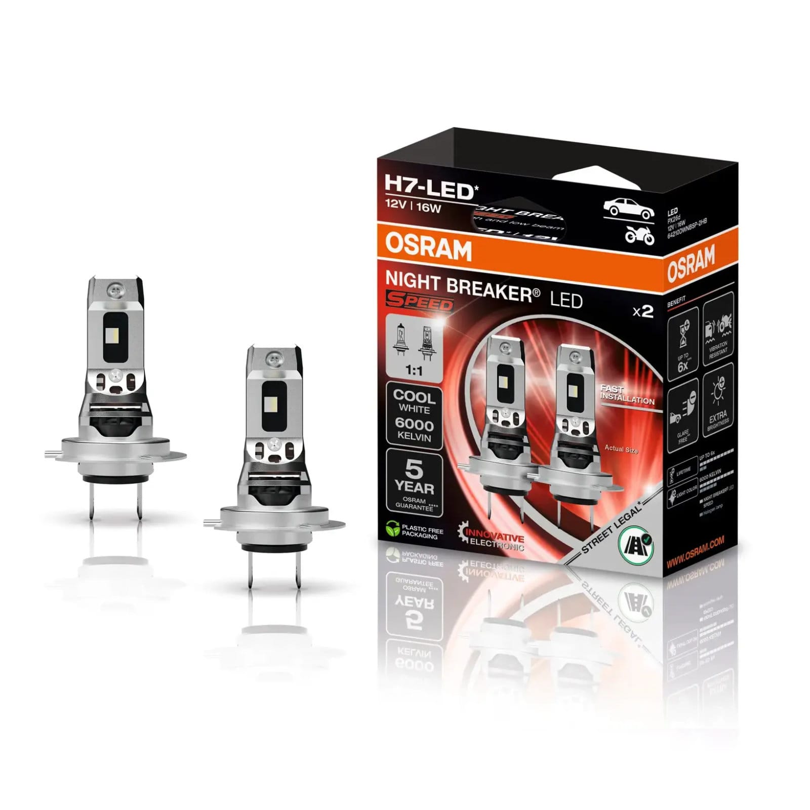 H7 LED Osram Night Breaker Speed