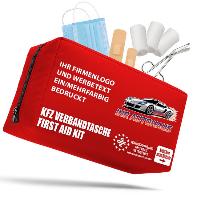 Kfz Verbandtasche Rot – Bild 2