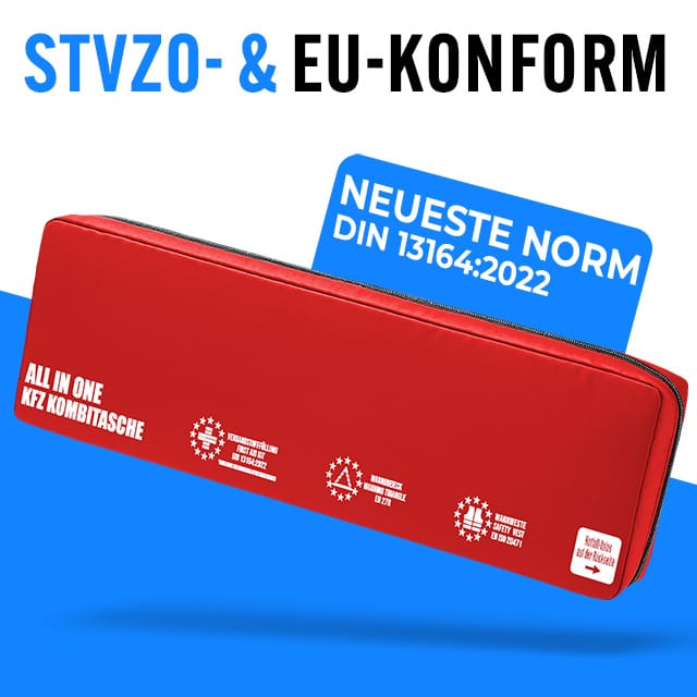 All in One Kfz Kombitasche Rot – Bild 7