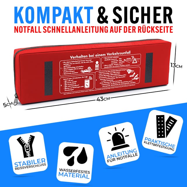 All in One Kfz Kombitasche Rot – Bild 3